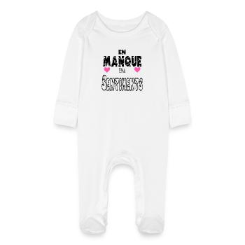 In Need of Feelings - Baby Organic Sleepsuit with Scratch Mitts - white - Front