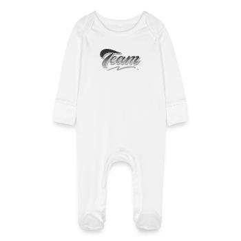 Équipe - Grenouillère bio avec gants Bébé - blanc - Devant