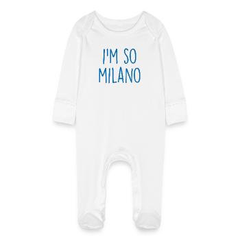 Milano Milan - Baby Organic Sleepsuit with Scratch Mitts - white - Front