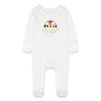 Großartig seit 1967 Geburtstagsgeschenk 1967 - Baby Bio-Schlafanzug mit Kratzhandschuhen - Weiß - Vorne