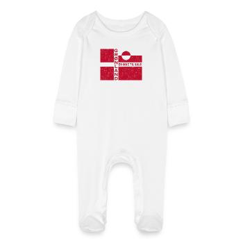Emblème du Groenland Non à vendre - Grenouillère bio avec gants Bébé - blanc - Devant