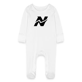 Noland_Athletics- - Baby Bio-Schlafanzug mit Kratzhandschuhen - Weiß - Vorne