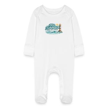 Moin Fehmarn Shirt Ostsee Insel Meer Geht Immer - Grenouillère bio avec gants Bébé - blanc - Devant