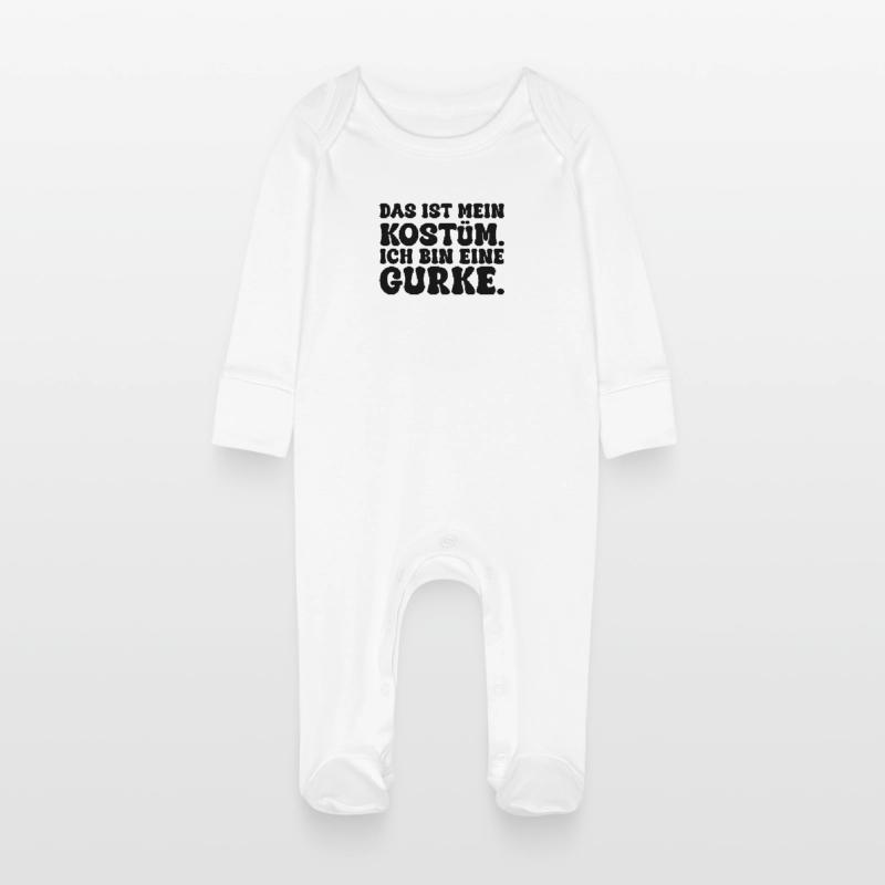 Concombre C’est mon concombre Costume Carnaval Carnaval Grenouillère bio avec gants Bébé