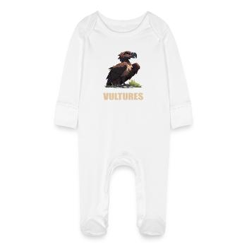 Vautour - Grenouillère bio avec gants Bébé - blanc - Devant