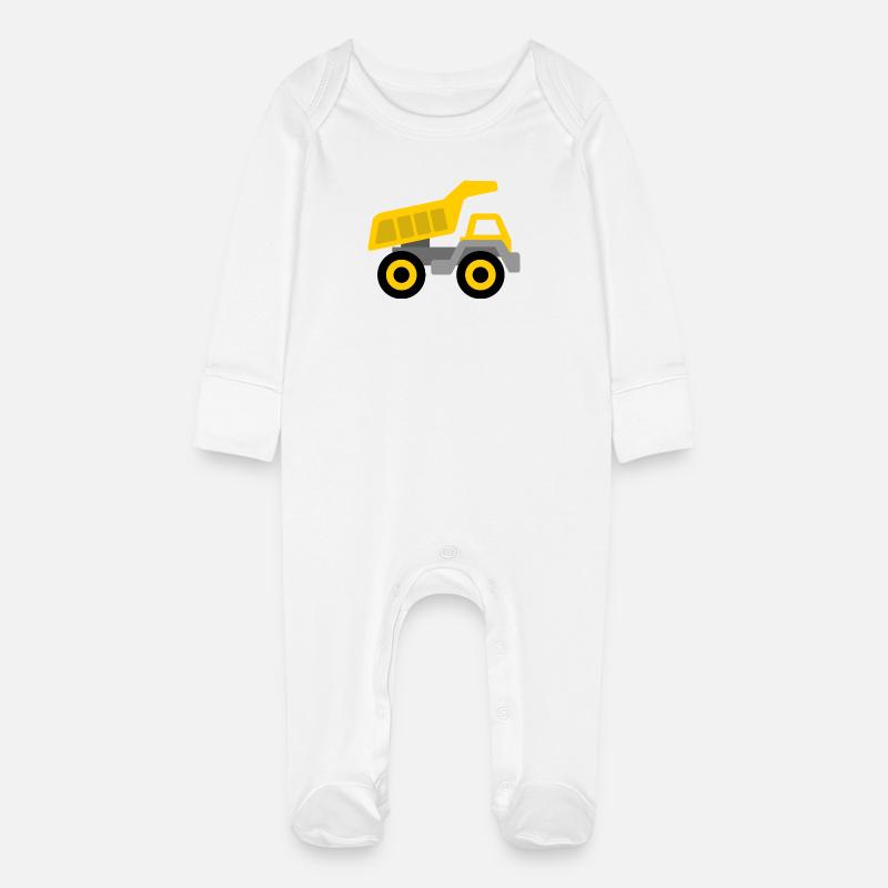 Benne - Grenouillère bio avec gants Bébé - blanc