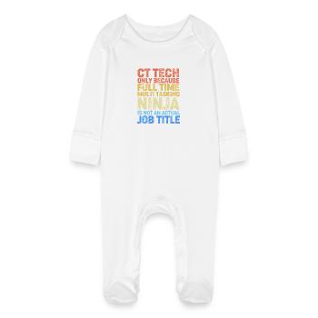 MRI Radiologist X-ray Rad Tech Radiology - Baby Organic Sleepsuit with Scratch Mitts - white - Front