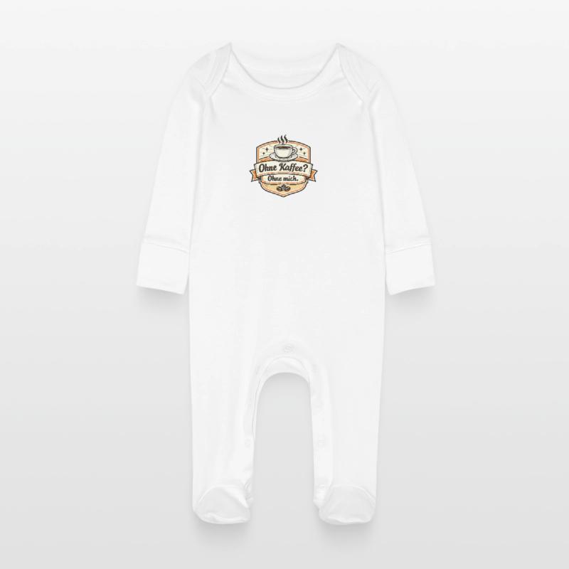 Kaffee Oder Ich? Ohne Mich Baby Bio-Schlafanzug mit Kratzhandschuhen