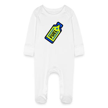 Sports d’endurance au gel énergétique Fuel Energy - Grenouillère bio avec gants Bébé - blanc - Devant