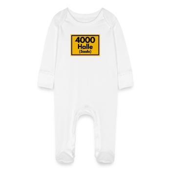 ANCIEN CODE POSTAL 4000 HALLE SAALE HEIMATSTOLZ - Grenouillère bio avec gants Bébé - blanc - Devant