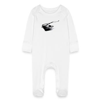 cuillère 01 - Grenouillère bio avec gants Bébé - blanc - Devant