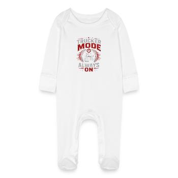 Camionneurs pour conducteurs de camions Chauffeurs professionnels de camions - Grenouillère bio avec gants Bébé - blanc - Devant