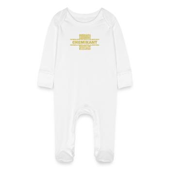 Chemical Technician - Baby Organic Sleepsuit with Scratch Mitts - white - Front