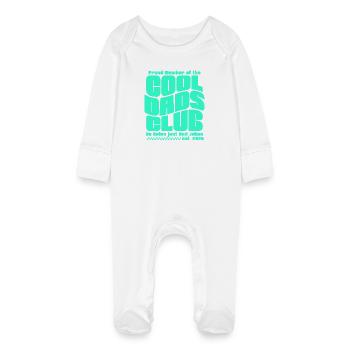 Fête des pères cadeau 2026 - Club des papas cool - Grenouillère bio avec gants Bébé - blanc - Devant