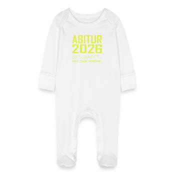 Abitur 2026 réalisé - Grenouillère bio avec gants Bébé - blanc - Devant
