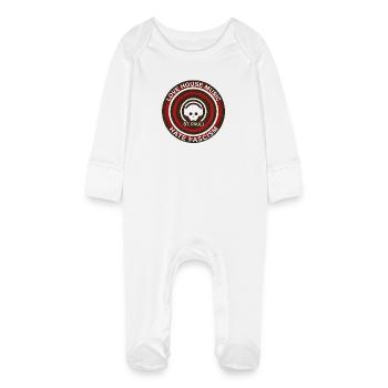 Love House Music - haïr le fascisme - Grenouillère bio avec gants Bébé - blanc - Devant