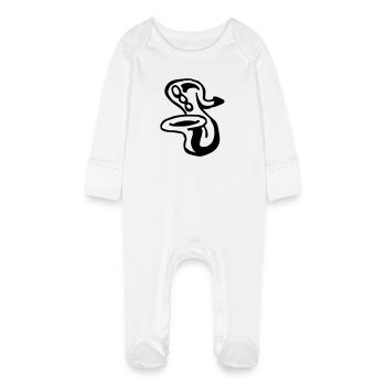 Saxophone - Grenouillère bio avec gants Bébé - blanc - Devant
