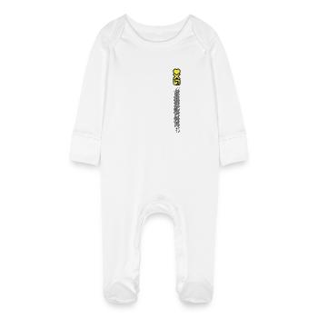 Love Ride Design Vélo Cadeau Cycliste - Grenouillère bio avec gants Bébé - blanc - Devant
