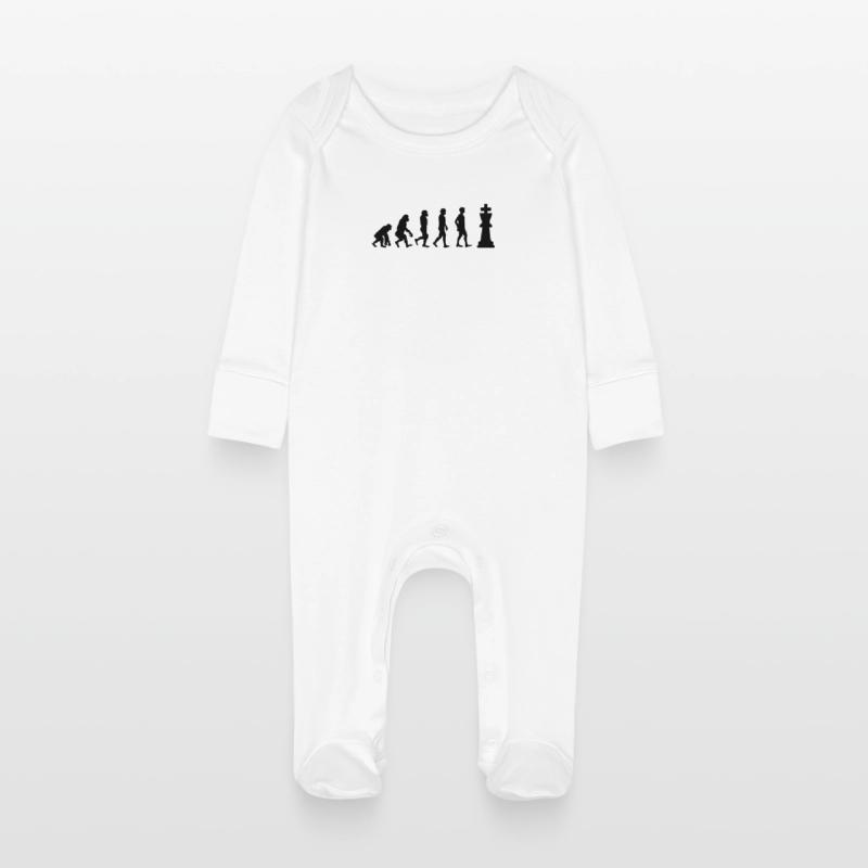 Chess evolution Baby Organic Sleepsuit with Scratch Mitts