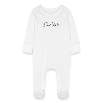 Pièce unique Cadeau Individualiste Pièce unique - Grenouillère bio avec gants Bébé - blanc - Devant
