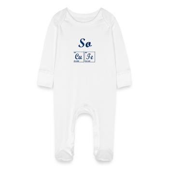 So cute - Grenouillère bio avec gants Bébé - blanc - Devant