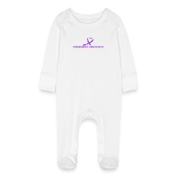Sarcoidosis - Baby Organic Sleepsuit with Scratch Mitts - white - Front