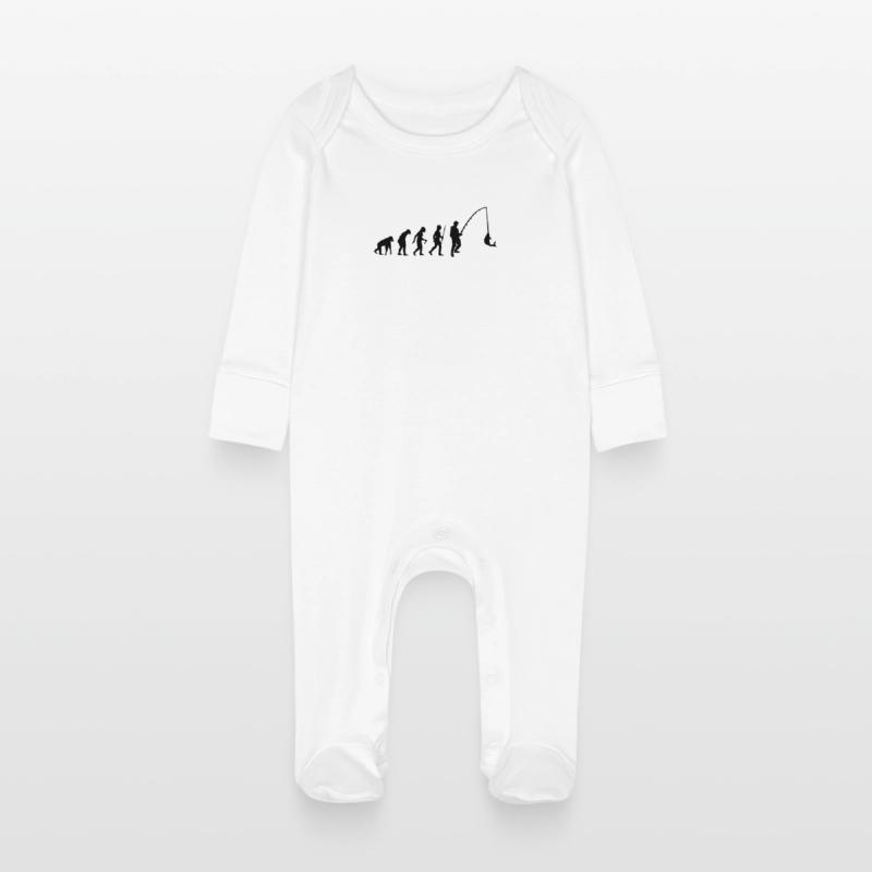 EVOLUTION DE POISSON ! Grenouillère bio avec gants Bébé