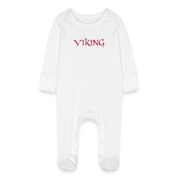 Viking - Baby Organic Sleepsuit with Scratch Mitts - white - Front