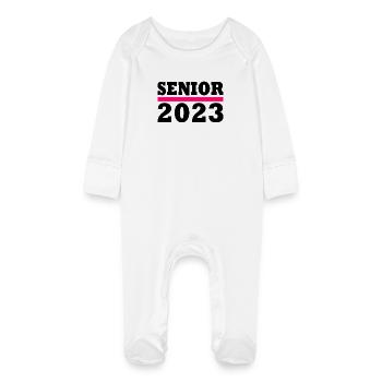 Senior 2023 - Grenouillère bio avec gants Bébé - blanc - Devant