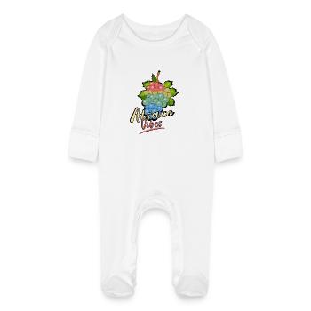 Alsace Vibes - Grenouillère bio avec gants Bébé - blanc - Devant