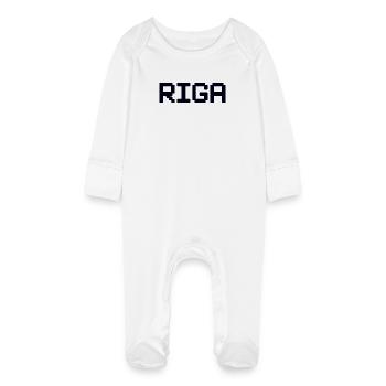 RIGA, Lettonie, Lettonie - Grenouillère bio avec gants Bébé - blanc - Devant