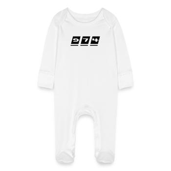 Design 974 - La Réunion - Grenouillère bio avec gants Bébé - blanc - Devant