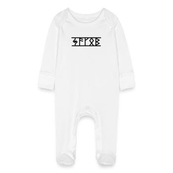 Jakob - Grenouillère bio avec gants Bébé - blanc - Devant