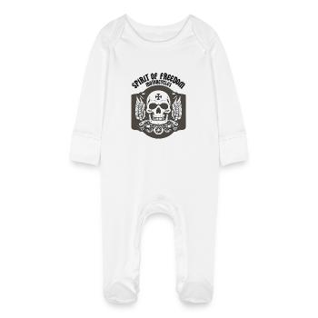 SPIRIT OF FREEDOM - Baby Organic Sleepsuit with Scratch Mitts - white - Front