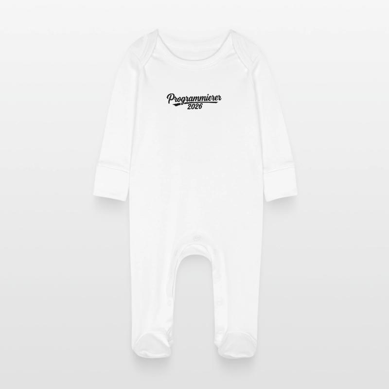 Programmeur 2026 – Conception de codage Grenouillère bio avec gants Bébé