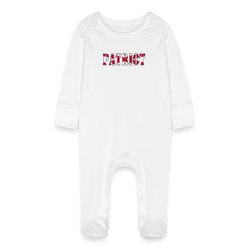 Northern Ireland Patriot - Baby Organic Sleepsuit with Scratch Mitts - white - Front