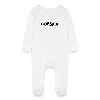 Corsica (V) - Grenouillère bio avec gants Bébé - blanc - Devant