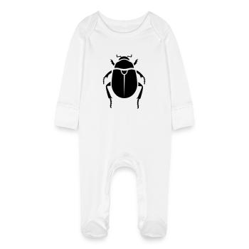 Insectes - Scarabée - Grenouillère bio avec gants Bébé - blanc - Devant