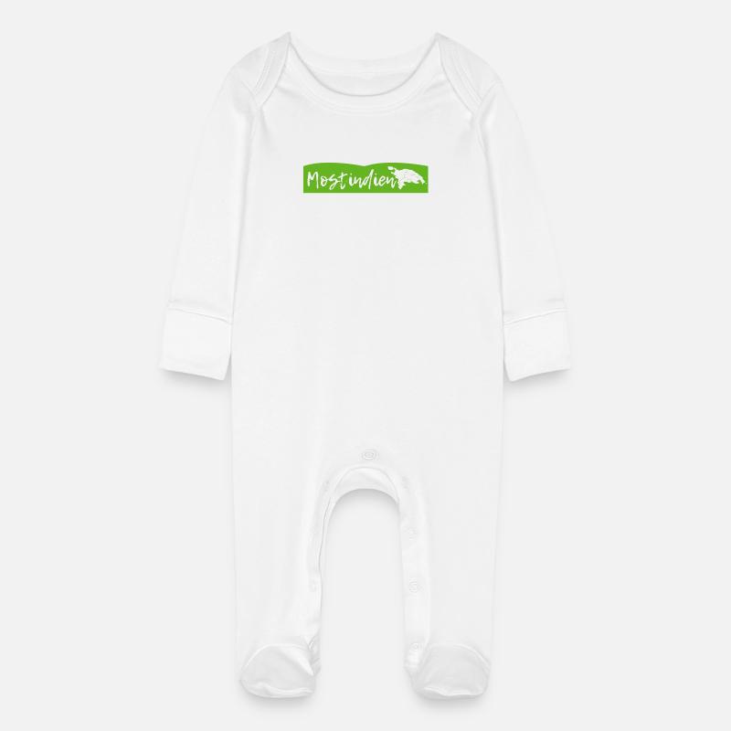 plus inde - Grenouillère bio avec gants Bébé - blanc
