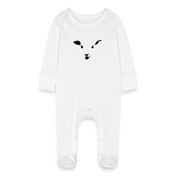 sheep, lamb - Grenouillère bio avec gants Bébé - blanc - Devant