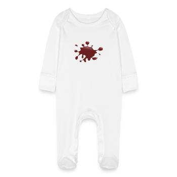 Splash - Baby Organic Sleepsuit with Scratch Mitts - white - Front