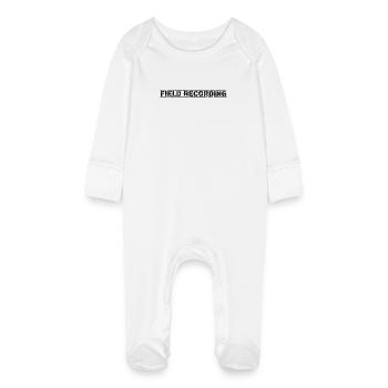 Field Recording - Baby Organic Sleepsuit with Scratch Mitts - white - Front