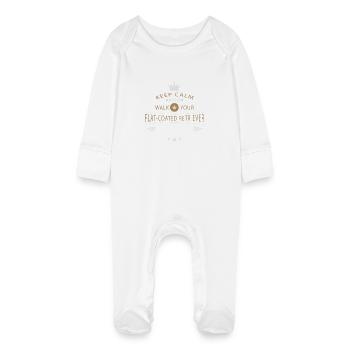 Shirt Flat-Coated - Grenouillère bio avec gants Bébé - blanc - Devant