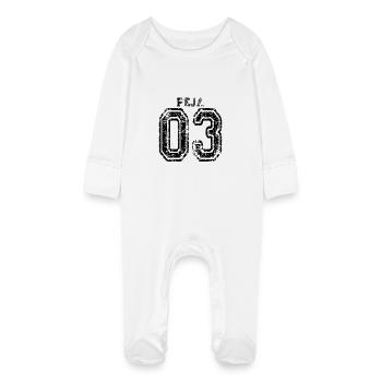 Peje 03, Peja 03, 03 Kosovo Albanie Cadeau - Grenouillère bio avec gants Bébé - blanc - Devant