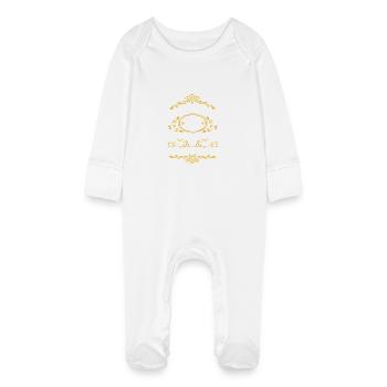 Anniversaire célébrant 40 anniversaire - Grenouillère bio avec gants Bébé - blanc - Devant