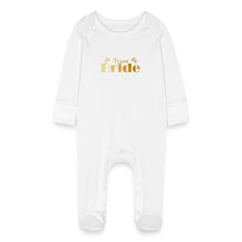 Équipe Bride - Grenouillère bio avec gants Bébé - blanc - Devant