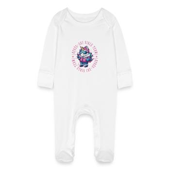 Après-ski Unicorn Girls Team - Grenouillère bio avec gants Bébé - blanc - Devant