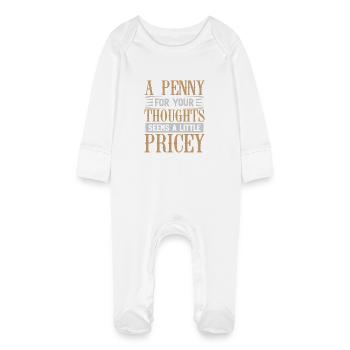 penny1 Plan de travail 1 - Grenouillère bio avec gants Bébé - blanc - Devant