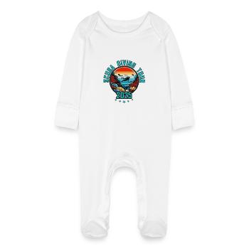 Excursion de plongée sous-marine 2025 - Grenouillère bio avec gants Bébé - blanc - Devant