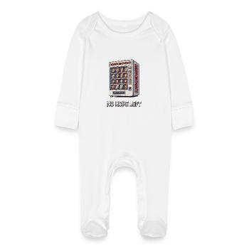 No Hope Left – Only disappointments in the machine - Baby Organic Sleepsuit with Scratch Mitts - white - Front
